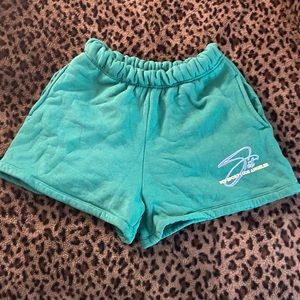 Set Active Palm Sweat Shorts Small Green